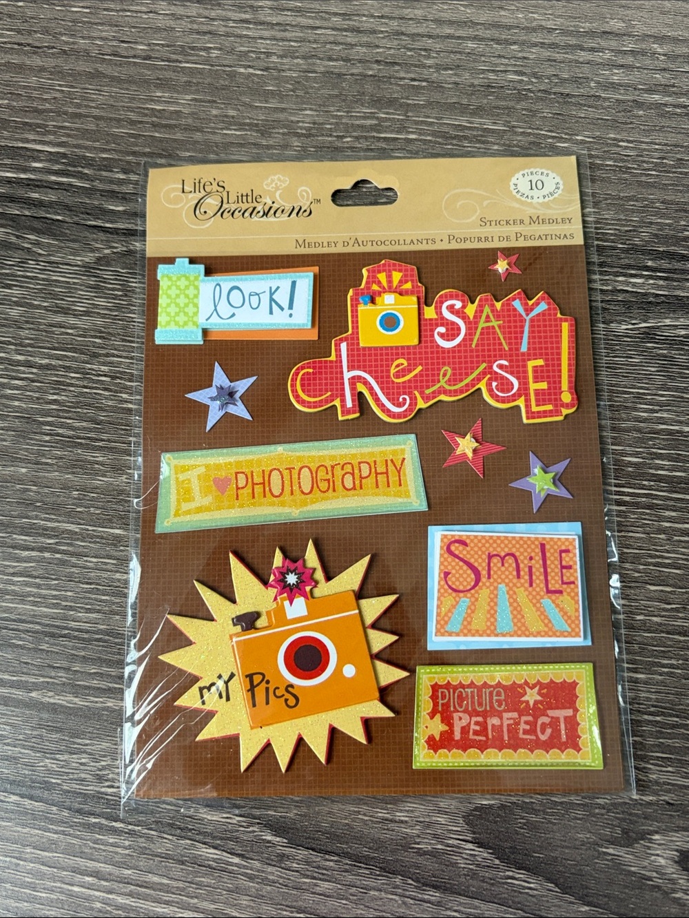 ❤️$4 K&Company Life's Little Occasions Photography Sticker Medley